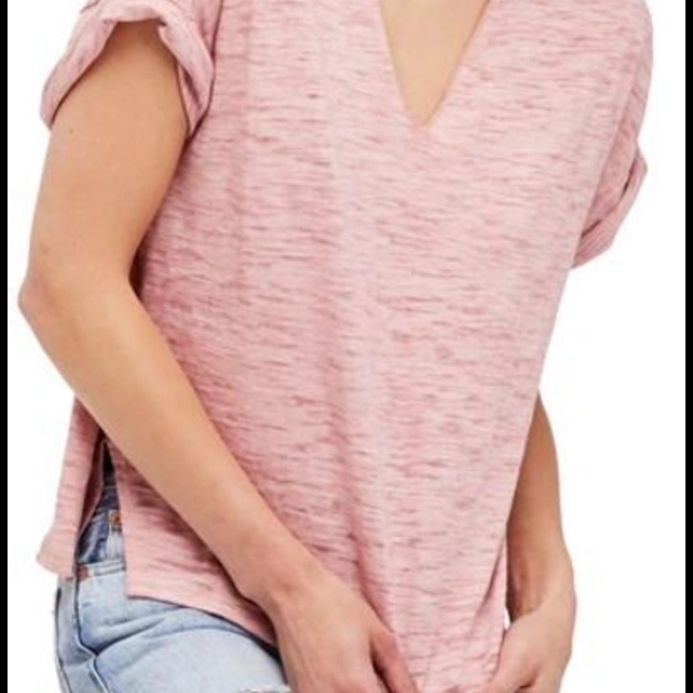 🍑HPx2🍑Free People Jordan Crew Cutout Shirt (Peach) - Picture 2 of 12